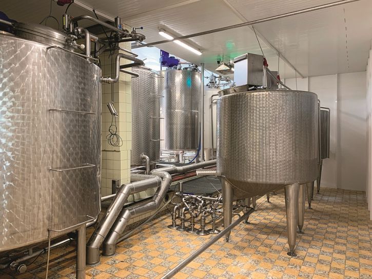 Kühltanks als Vorlagebehälter für Eiprodukte