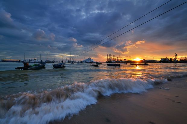 singapore - west coast sunset